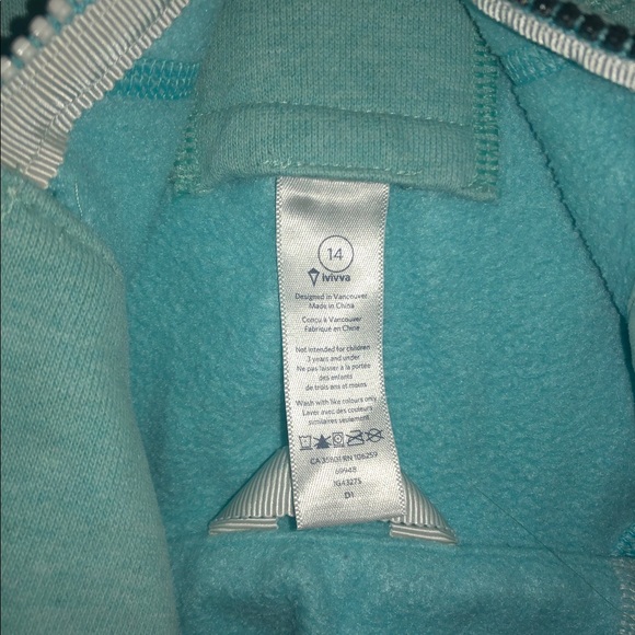 Blue ivivva zip up hoodie - Picture 3 of 4